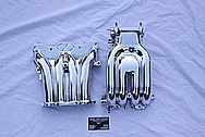 1993 RX-7 Rotary Upper and Lower Aluminum Intake Manifold AFTER Chrome-Like Metal Polishing and Buffing Services