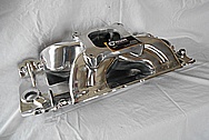 Aluminum Intake Manifold AFTER Chrome-Like Metal Polishing and Buffing Services - Aluminum Polishing Services