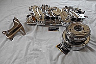 Aluminum Intake Manifold AFTER Chrome-Like Metal Polishing and Buffing Services - Aluminum Polishing Services