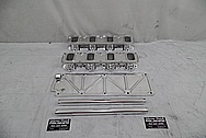 Aluminum V8 Engine Intake Manifold Kit AFTER Chrome-Like Metal Polishing and Buffing Services / Restoration Services - Aluminum Polishing