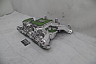 Aluminum V8 Engine Intake Manifold AFTER Chrome-Like Metal Polishing and Buffing Services / Restoration Services - Aluminum Polishing 