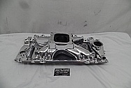 Edelbrock Victor JR Aluminum Intake Manifold AFTER Chrome-Like Metal Polishing and Buffing Services / Restoration Services - Aluminum Polishing