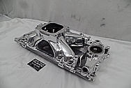 Edelbrock Victor JR Aluminum Intake Manifold AFTER Chrome-Like Metal Polishing and Buffing Services / Restoration Services - Aluminum Polishing