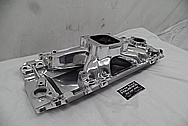 Edelbrock Victor JR Aluminum Intake Manifold AFTER Chrome-Like Metal Polishing and Buffing Services / Restoration Services - Aluminum Polishing