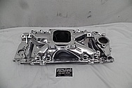 Edelbrock Victor JR Aluminum Intake Manifold AFTER Chrome-Like Metal Polishing and Buffing Services / Restoration Services - Aluminum Polishing