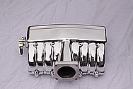 Edelbrock Ford V8 Aluminum Intake Manifold AFTER Chrome-Like Metal Polishing and Buffing Services