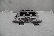 Hampton Aluminum V8 Intake Manifold AFTER Chrome-Like Metal Polishing and Buffing Services - Aluminum Polishing 