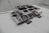 Hampton Aluminum V8 Intake Manifold AFTER Chrome-Like Metal Polishing and Buffing Services - Aluminum Polishing 
