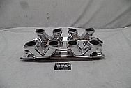 Aluminum V8 Intake Manifold AFTER Chrome-Like Metal Polishing and Buffing Services - Aluminum Polishing 