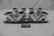 Aluminum V8 Intake Manifold AFTER Chrome-Like Metal Polishing and Buffing Services - Aluminum Polishing 