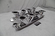 Aluminum V8 Intake Manifold AFTER Chrome-Like Metal Polishing and Buffing Services - Aluminum Polishing 