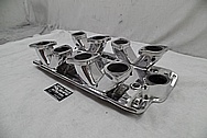 Aluminum V8 Intake Manifold AFTER Chrome-Like Metal Polishing and Buffing Services - Aluminum Polishing 