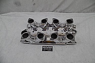 Aluminum V8 Intake Manifold AFTER Chrome-Like Metal Polishing and Buffing Services - Aluminum Polishing 