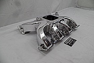 Aluminum V8 Intake Manifold AFTER Chrome-Like Metal Polishing and Buffing Services - Aluminum Polishing Services 