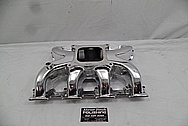 Aluminum V8 Intake Manifold AFTER Chrome-Like Metal Polishing and Buffing Services - Aluminum Polishing Services 