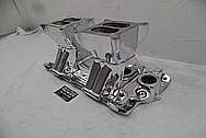 1932 Roadster Weiand Aluminum V8 Intake Manifold AFTER Chrome-Like Metal Polishing and Buffing Services PLUS High Quality Ceramic Coating - Aluminum Polishing Services 