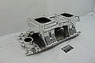 Holley Pro Dominator Aluminum V8 Intake Manifold AFTER Chrome-Like Metal Polishing and Buffing Services - Aluminum Polishing Services