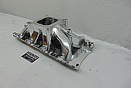 Parker 302W Aluminum V8 Intake Manifold AFTER Chrome-Like Metal Polishing and Buffing Services - Aluminum Polishing Services