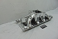 Parker 302W Aluminum V8 Intake Manifold AFTER Chrome-Like Metal Polishing and Buffing Services - Aluminum Polishing Services