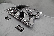 Holley Strip Dominator Aluminum V8 Intake Manifold AFTER Chrome-Like Metal Polishing and Buffing Services - Aluminum Polishing - Intake Polishing