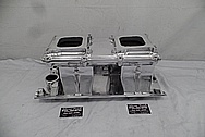 Edelbrock Tunnelram Aluminum Intake Manifold AFTER Chrome-Like Metal Polishing and Buffing Services - Aluminum Polishing