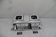 Edelbrock Tunnelram Aluminum Intake Manifold AFTER Chrome-Like Metal Polishing and Buffing Services - Aluminum Polishing