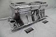 Edelbrock Tunnelram Aluminum Intake Manifold AFTER Chrome-Like Metal Polishing and Buffing Services - Aluminum Polishing