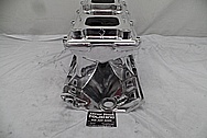 Edelbrock Tunnelram Aluminum Intake Manifold AFTER Chrome-Like Metal Polishing and Buffing Services - Aluminum Polishing