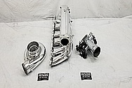 Toyota Supra 2JZ-GTE Aluminum Intake Manifold AFTER Chrome-Like Metal Polishing and Buffing Services - Aluminum Polishing