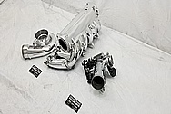 Toyota Supra 2JZ-GTE Aluminum Intake Manifold AFTER Chrome-Like Metal Polishing and Buffing Services - Aluminum Polishing