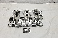 3 Deuce Tri Power Offenhauser Aluminum Intake Manifold AFTER Chrome-Like Metal Polishing and Buffing Services / Restoration Services - Aluminum Polishing