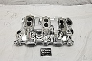 3 Deuce Tri Power Offenhauser Aluminum Intake Manifold AFTER Chrome-Like Metal Polishing and Buffing Services / Restoration Services - Aluminum Polishing