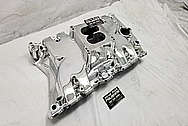 Oldsmobile 350 Offenhauser Aluminum Intake Manifold AFTER Chrome-Like Metal Polishing and Buffing Services / Restoration Services - Aluminum Polishing