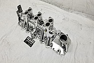 Offenhauser 3 Deuce Flat Head V8 Intake Manifold AFTER Chrome-Like Metal Polishing - Aluminum Polishing