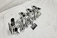 Offenhauser 3 Deuce Flat Head V8 Intake Manifold AFTER Chrome-Like Metal Polishing - Aluminum Polishing