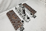 Eddie Meyer Aluminum Flathead Intake Manifold AFTER Chrome-Like Metal Polishing - Aluminum Polishing