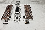 Eddie Meyer Aluminum Flathead Intake Manifold AFTER Chrome-Like Metal Polishing - Aluminum Polishing