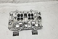 Edelbrock Dual Quad Oval Port Aluminum Intake Manifold AFTER Chrome-Like Metal Polishing - Aluminum Polishing