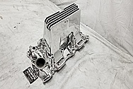 1957 Chevrolet Corvette Rochester Fuel Injection Aluminum Intake Manifold AFTER Chrome-Like Metal Polishing - Aluminum Polishing