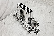 1957 Chevrolet Corvette Rochester Fuel Injection Aluminum Intake Manifold AFTER Chrome-Like Metal Polishing - Aluminum Polishing