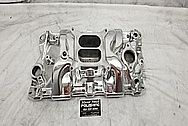 Edelbrock Performer RPM Aluminum Intake Manifold AFTER Chrome-Like Metal Polishing - Aluminum Polishing - Intake Polishing