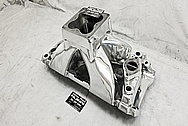 Brodix Aluminum Intake Manifold AFTER Chrome-Like Metal Polishing - Stainless Steel Polishing - Aluminum Polishing