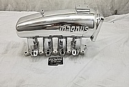 Magnus Aluminum 4 Cylinder Intake Manifold AFTER Chrome-Like Metal Polishing - Aluminum Polishing