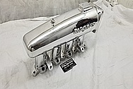 Magnus Aluminum 4 Cylinder Intake Manifold AFTER Chrome-Like Metal Polishing - Aluminum Polishing