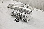 Magnus Aluminum 4 Cylinder Intake Manifold AFTER Chrome-Like Metal Polishing - Aluminum Polishing