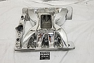 Aluminum 8 Cylinder Intake Manifold AFTER Chrome-Like Metal Polishing - Aluminum Polishing