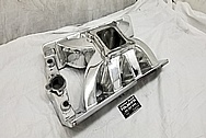 Aluminum 8 Cylinder Intake Manifold AFTER Chrome-Like Metal Polishing - Aluminum Polishing