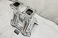 Weiand Aluminum Intake Manifold AFTER Chrome-Like Metal Polishing - Aluminum Polishing