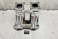 Weiand Aluminum Intake Manifold AFTER Chrome-Like Metal Polishing - Aluminum Polishing