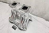 Weiand Aluminum Intake Manifold AFTER Chrome-Like Metal Polishing - Aluminum Polishing